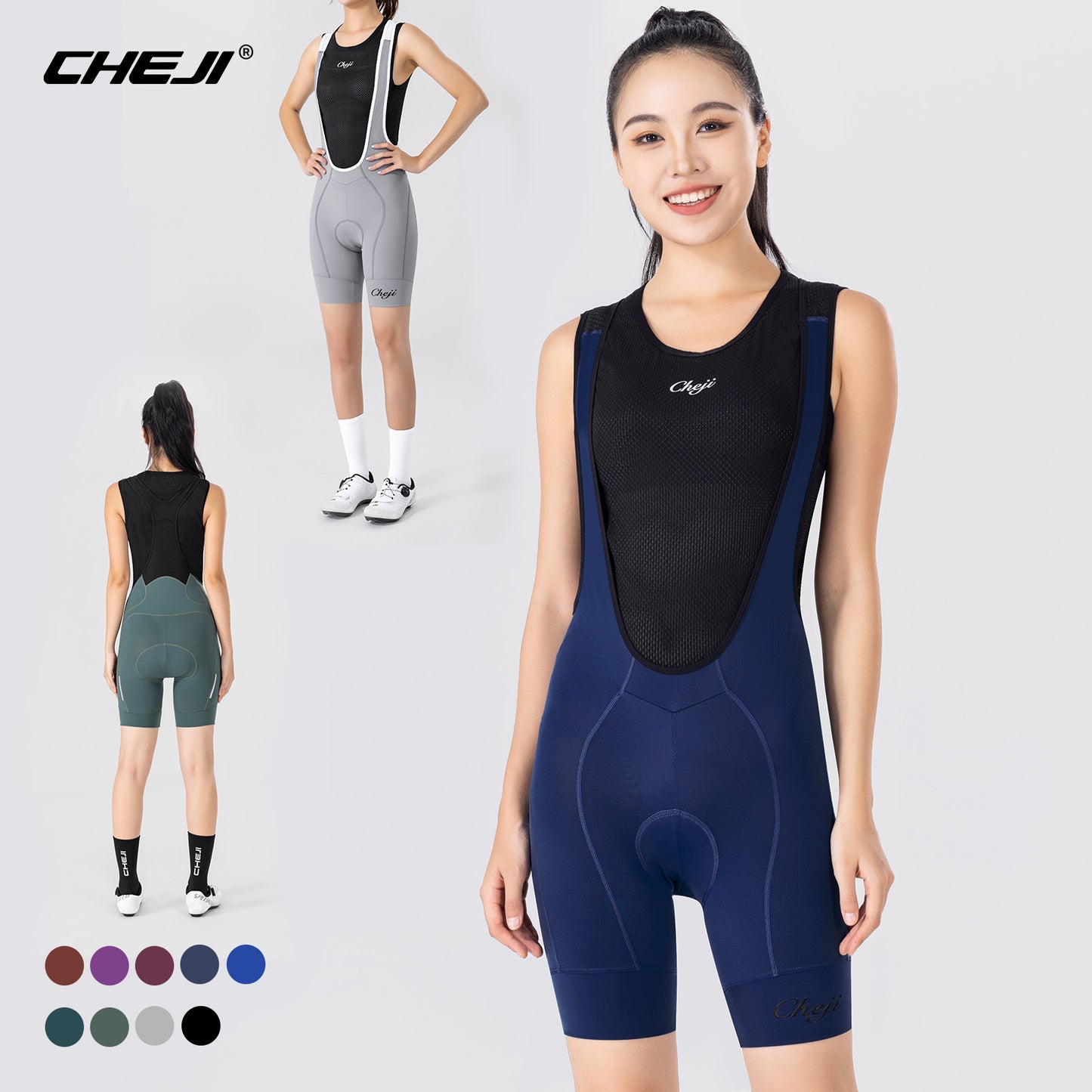 Women's cycling bib shorts（This model can be made into your brand）